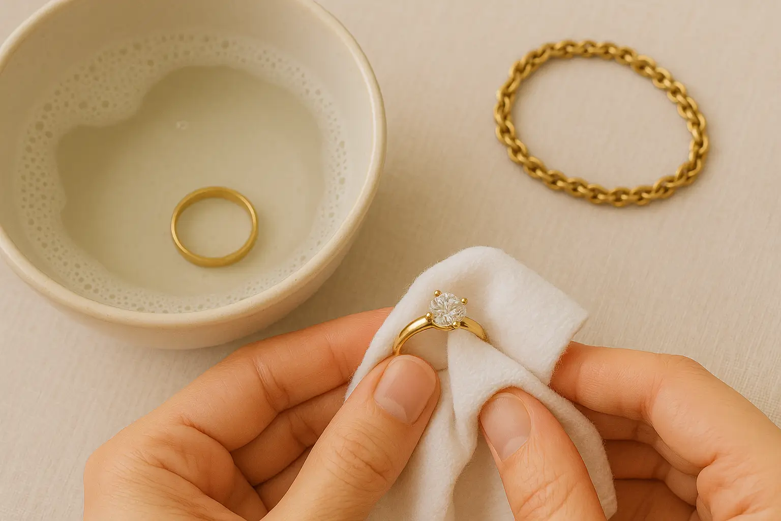 איך לנקות תכשיטים בלי להרוס אותם